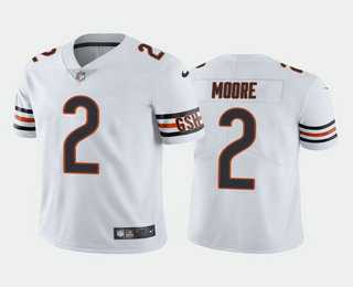 Men & Women & Youth Chicago Bears #2 DJ Moore White Vapor Untouchable Stitched Football Jersey